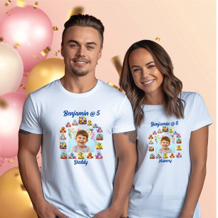 Daddy's T Shirt Kids Birthday Baby Dinosaur Theme