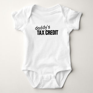 daddy's tax credit baby bodysuit