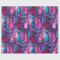 Daddy's Tie Collection Matte Wrapping Paper