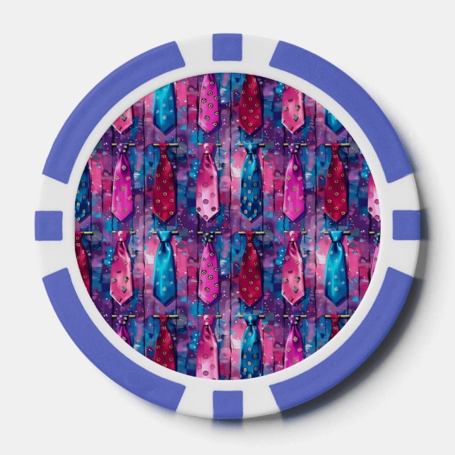 Daddy's Ties Poker Chips Set of 10 (Front)