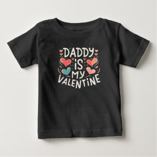 Daddy's Valentine Baby T-Shirt