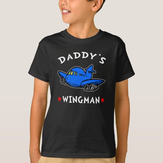 Daddy's Wingman Dark T-Shirt (Front)