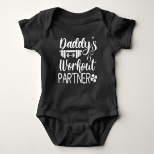 Daddy's Workout Partner Baby Bodysuit