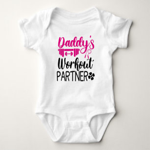 Daddy's Workout Partner Baby Bodysuit