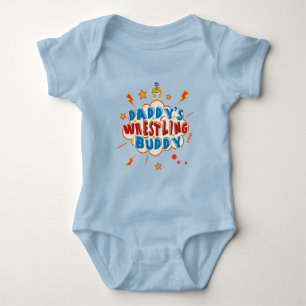 Daddy's Wrestling Buddy Cute Baby Bodysuit