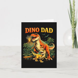 Daddysaurus Dinosaur Design For Fathers Day Funny Card
