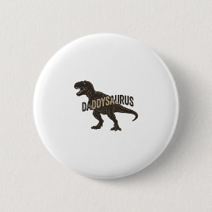 Daddysaurus Dinosaur Vintage Engraving Shirt Desig 6 Cm Round Badge