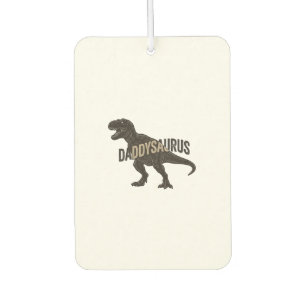 Daddysaurus Dinosaur Vintage Engraving Shirt Desig Car Air Freshener