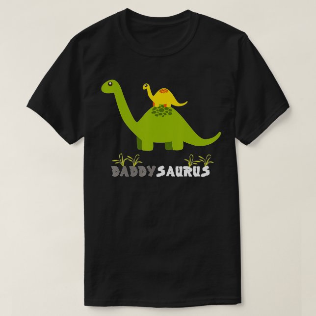 Daddysaurus  Funny Father Dinosaur Daddy Saurus  T-Shirt (Design Front)