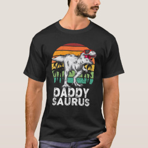 Daddysaurus Funny T Rex Dinosaur Dad Saurus Family T-Shirt