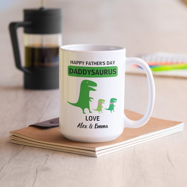Daddysaurus Mug, Personalised Father's Day Mug (Creator Uploaded)