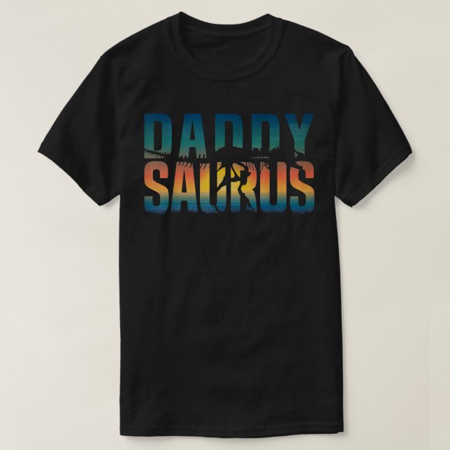 Daddysaurus Re Dinosaur TRe Daddy Saurus  T-Shirt (Design Front)