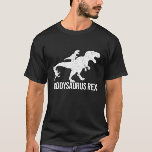 Daddysaurus Rex 2 Kids Funny Father Day Daddy Gift T-Shirt