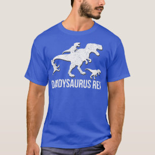 Daddysaurus rex 3 kids daddy dinosaur ank op T-Shirt