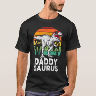 Daddysaurus Rex Dinosaur Dad Saurus Family Matchi T-Shirt