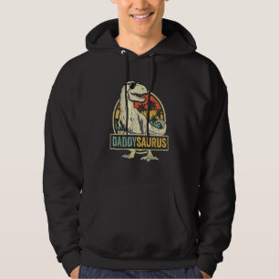 Daddysaurus Rex Dinosaur Daddy Saurus Family Match Hoodie