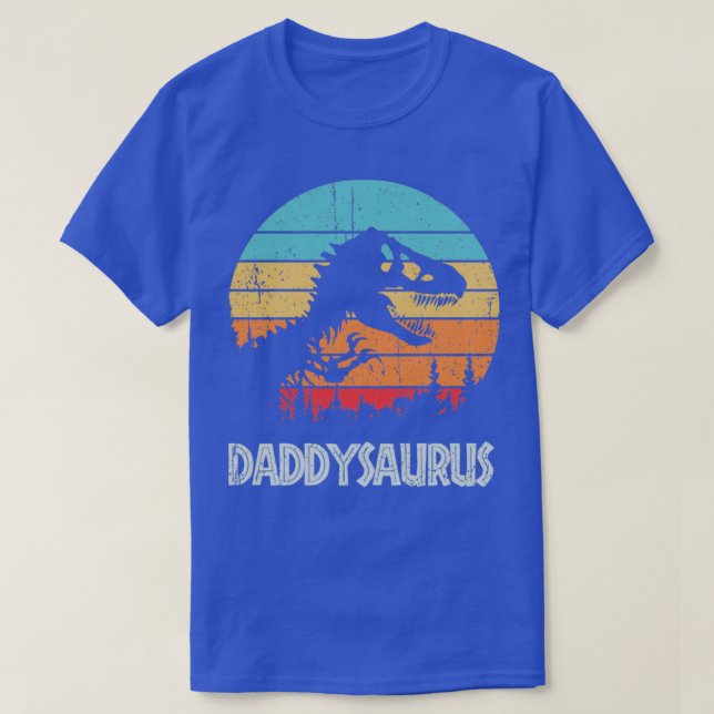 Daddysaurus Rex Fathers Day Gifts T-Shirt (Design Front)