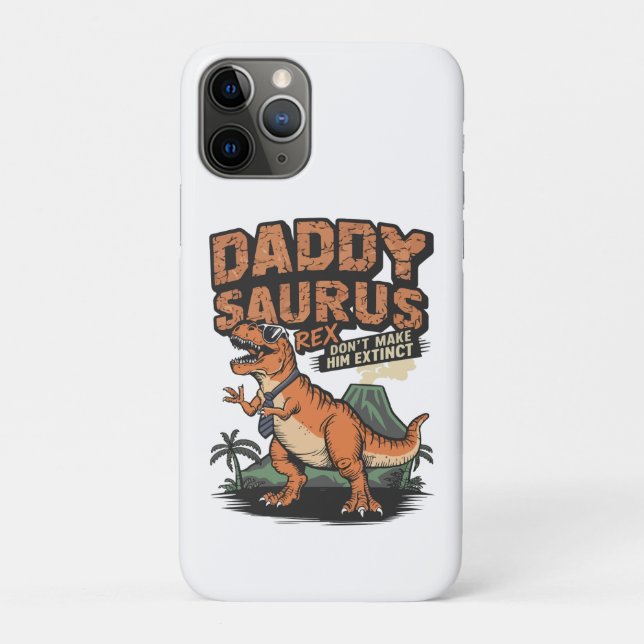 Daddysaurus Rex – The Cool Prehistoric Legend Case-Mate iPhone Case (Back)