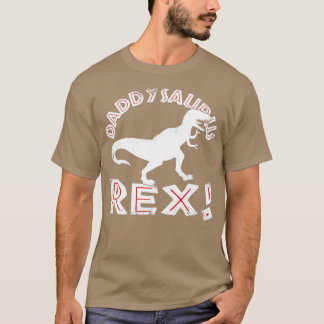 DaddySaurus Rex TRex Fathers Day  Triblend  T-Shirt