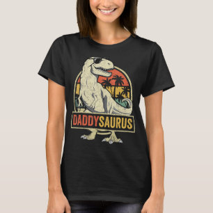 Daddysaurus Shirt Fathers Day Gift T-Rex Dad Dinos