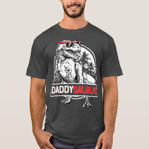 Daddysaurus T Fathers Day Gifts T rex Daddy Saurus T-Shirt