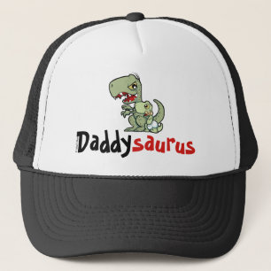 Daddysaurus T-Rex Baby Boy Father's Trucker Hat
