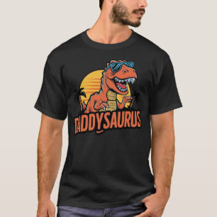 Daddysaurus T Rex Dinosaur Daddy Family Matching T-Shirt