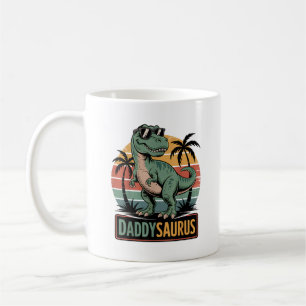 Daddysaurus T Rex Dinosaur Daddy Saurus  Coffee Mug