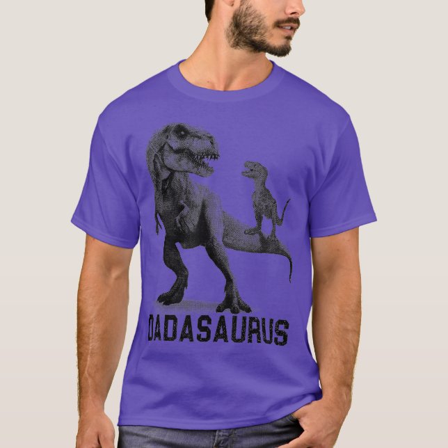 Daddysaurus T Rex Dinosaur Daddy Saurus Cool Dad T-Shirt (Front)