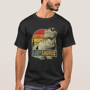 Daddysaurus T Rex Dinosaur DaddySaurus Birthday Fa T-Shirt