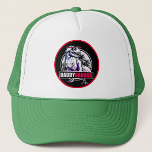DaddySaurus T-rex Dinosaur Funny Fathers Day Trucker Hat