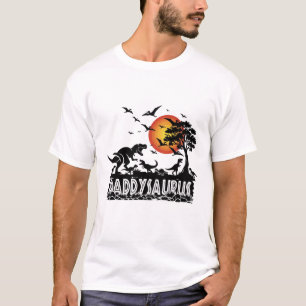 Daddysaurus T-Rex Funny Dinosaur Dad Gift T-Shirt