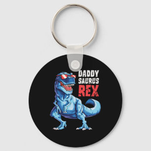 Daddysaurus T Shirt Fathers Day Gifts T Rex Daddy Key Ring