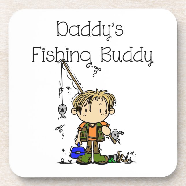 DADFISHINGBUDDY.png Coaster (Front)