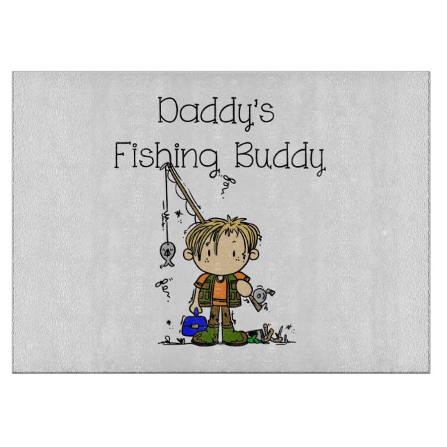 DADFISHINGBUDDY.png Cutting Board (Front)