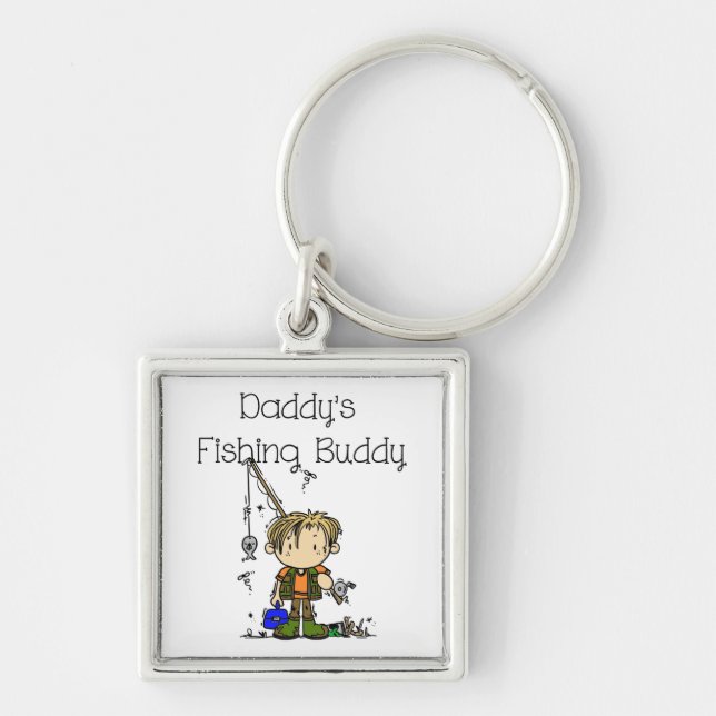 DADFISHINGBUDDY.png Key Ring (Front)