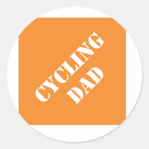 Dadisms Cycling Dad Classic Round Sticker