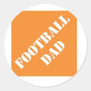 Dadisms Football Dad Classic Round Sticker