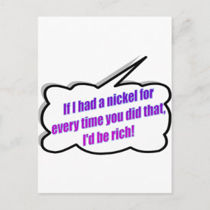 Dadisms, If I had a nickel Postcard