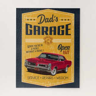Dad's 1967 Muscle Car Garage Jigsaw Puzzle