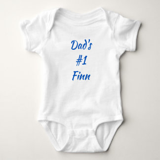 Dad's #1 Finn Finnish Baby One-Piece Baby Bodysuit