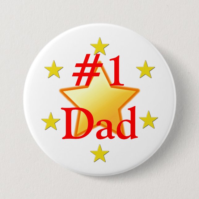 Dad's A Star Button (Front)