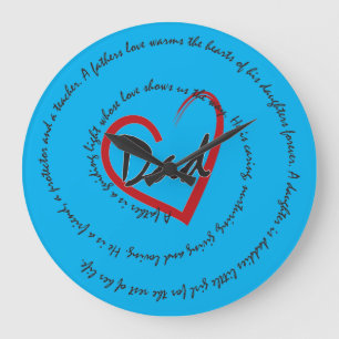 Dads and Fathers Day Large Clock