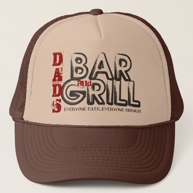 Dad's Bar and Grill Trucker Hat (Front)