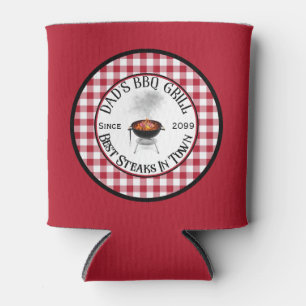 Dad's BBQ Grill Best Steaks In Town Can Cooler