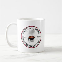 Dad's BBQ Grill Best Steaks In Town Mug