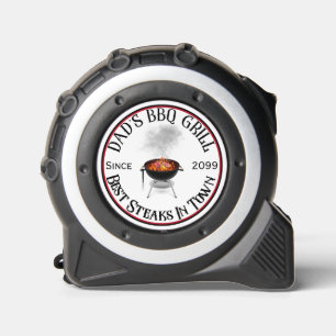 Dad's BBQ Grill  Personalised Tape Measure 1