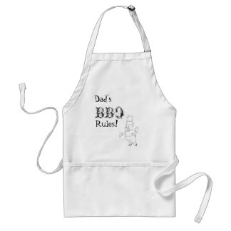 Dad's BBQ Rules! 2 Standard Apron