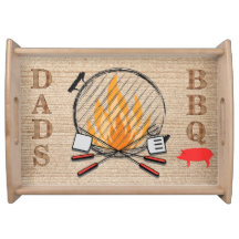 Dad's BBQ serving tray
