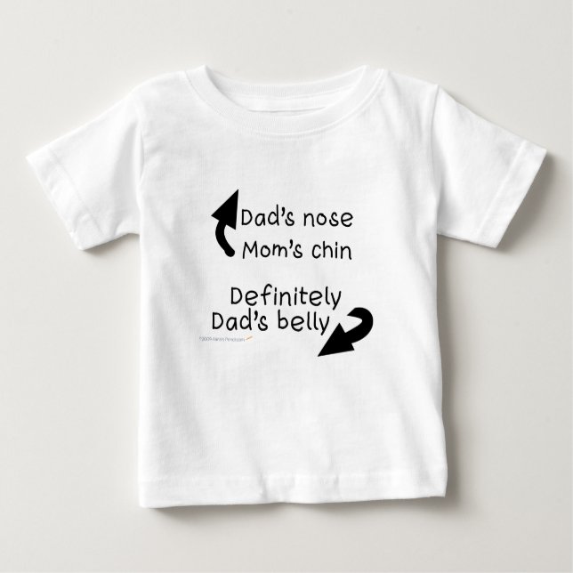 Dads Belly Infant  Shirt (Front)